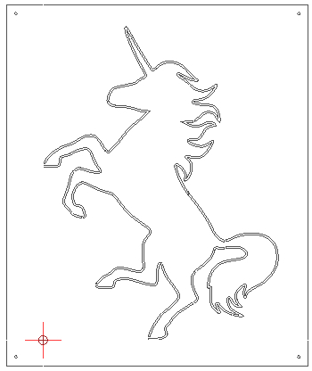 magnettafel mit einhorn