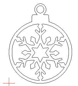 245 weihnachtskugel  flocke